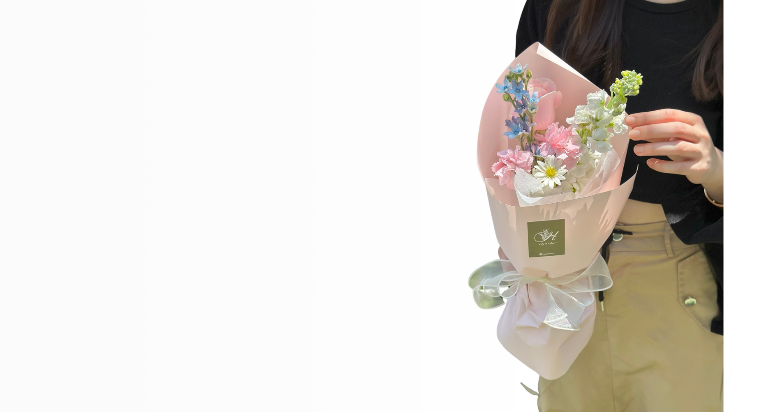 A small bouquet of pink flower bouquet perfect for international women's day.