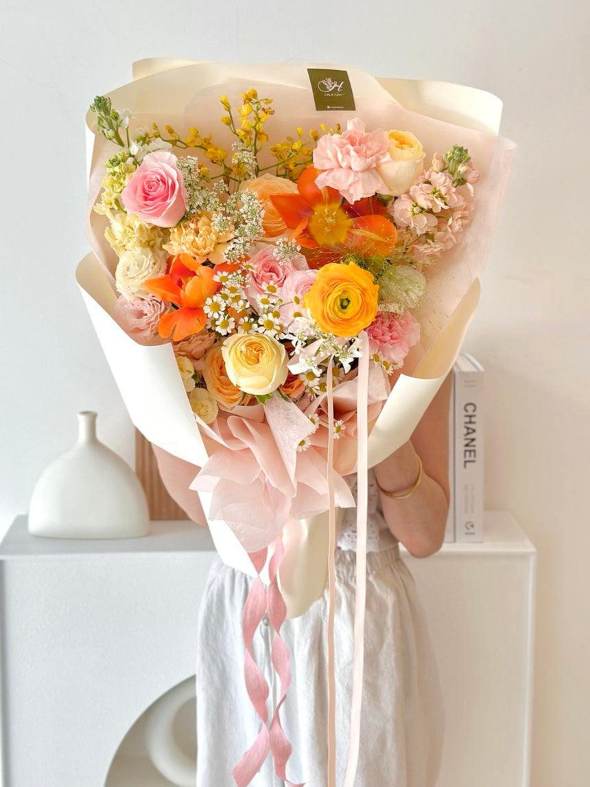 Signature Mixed Bouquet Hug and Heart