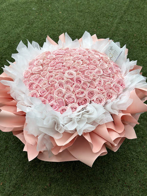 99 pink rose for proposal at Kuala Lumpur.