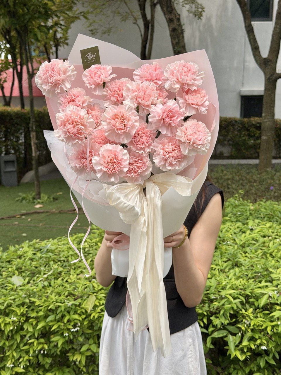 A bouquet of pink carnation perfect for mother's day with same day delivery in Kuala Lumpur and Selangor.
