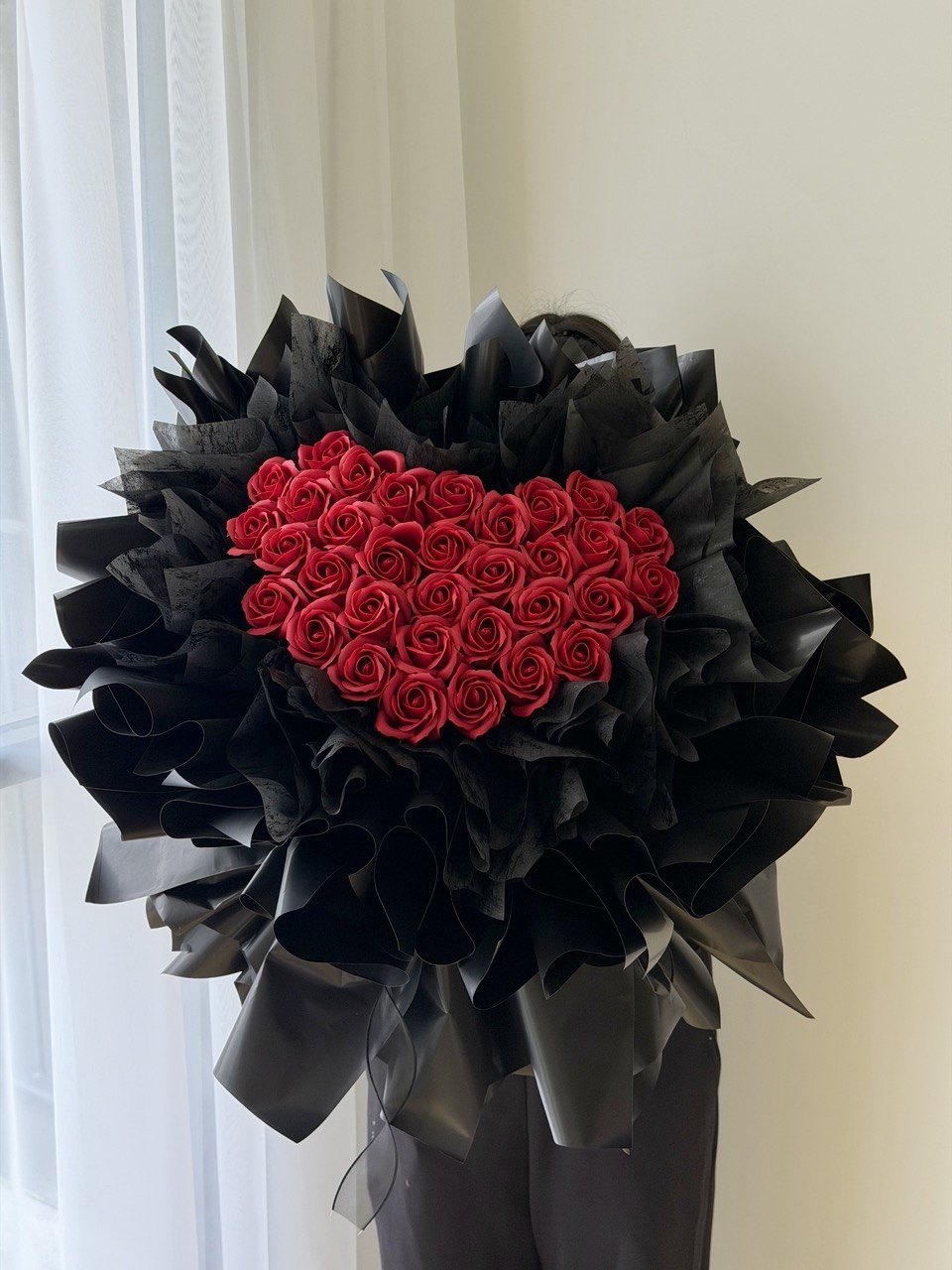 Proposal flower with 33 red roses - prepared by Hug and Heart Florist Subang Jaya.