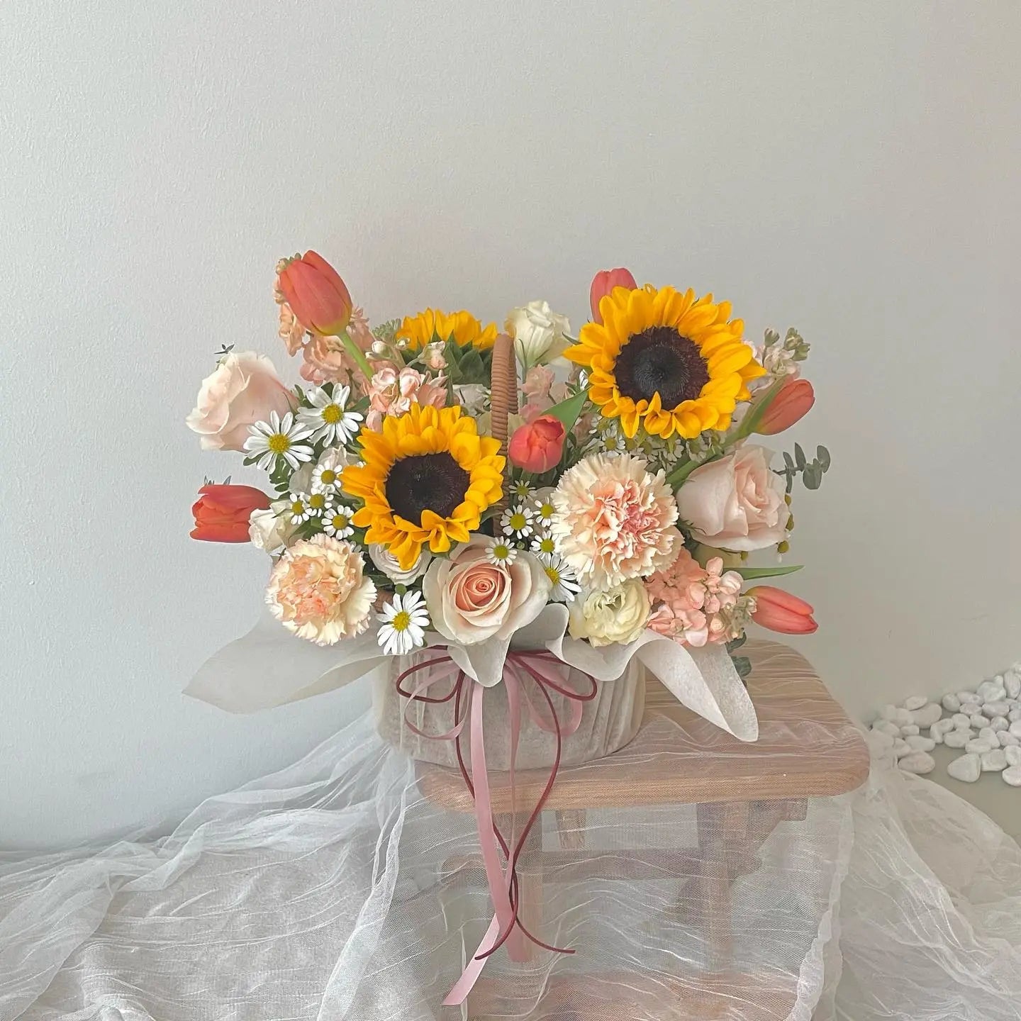 Cheerful Flower Basket