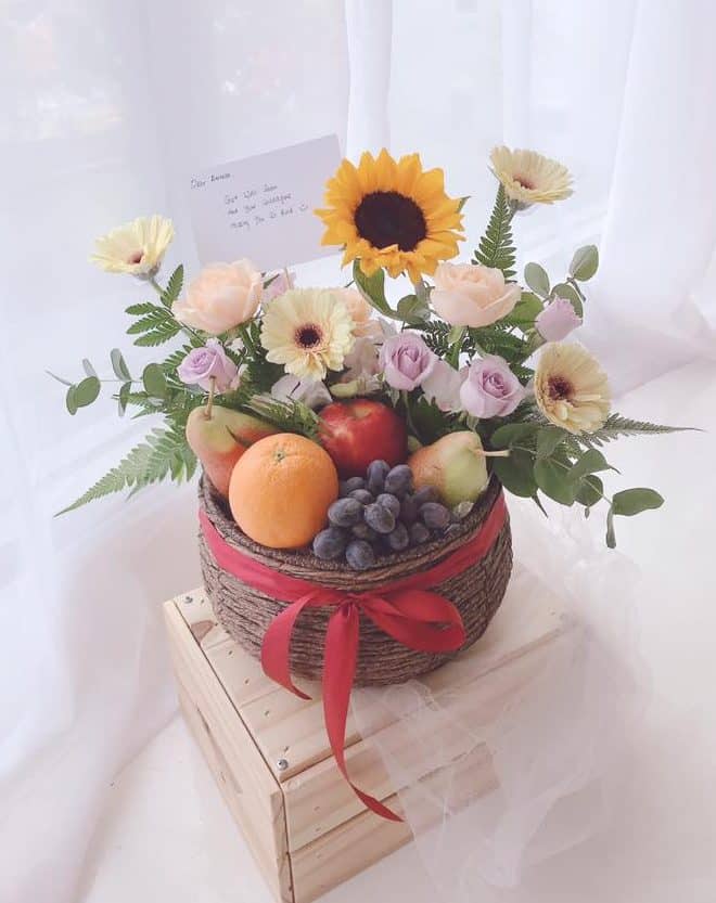 Sunflower Fruit Basket