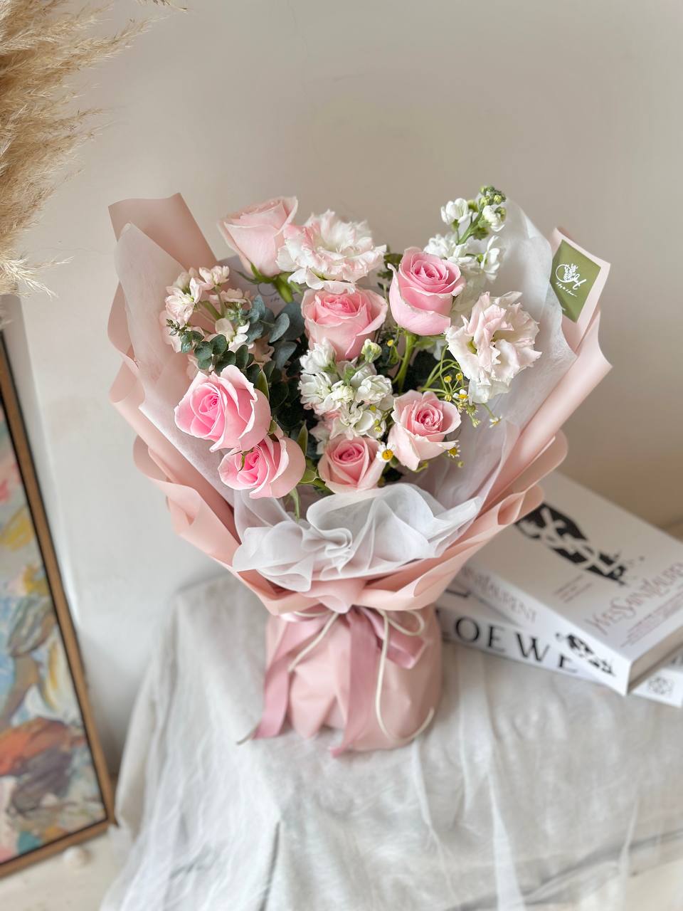 Pink Rose mixed bouquet