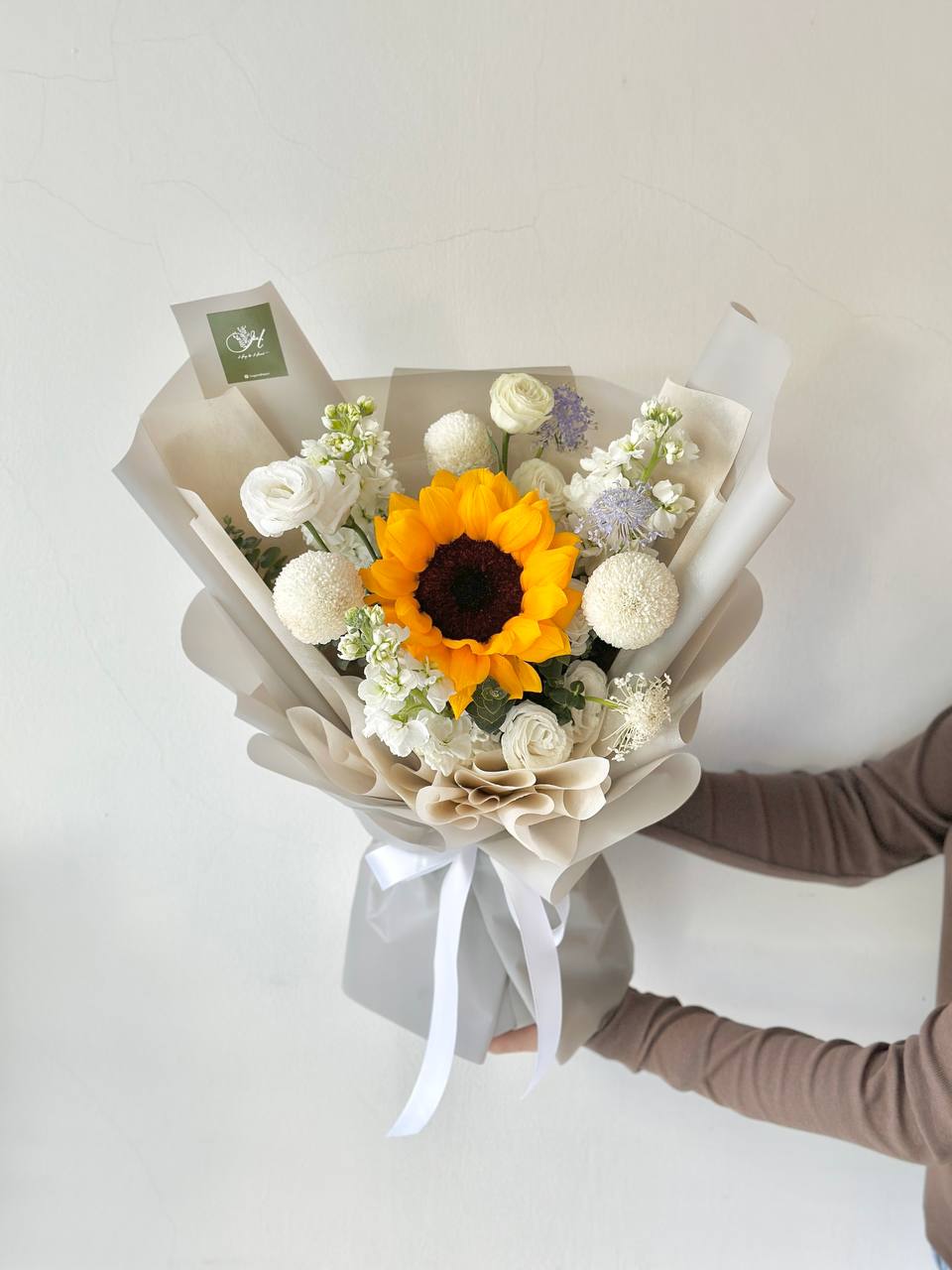 Camelia Sunflower mixed Ping Pong Bouquet