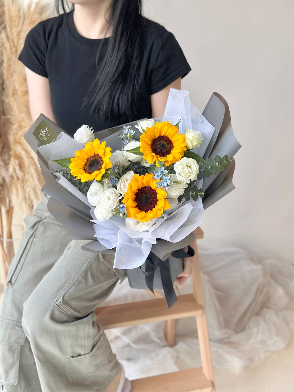 Destiny Sunflower mixed Eustoma Bouquet