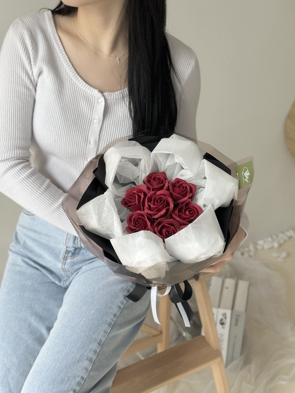 Esmie Red Soap Flower Bouquet