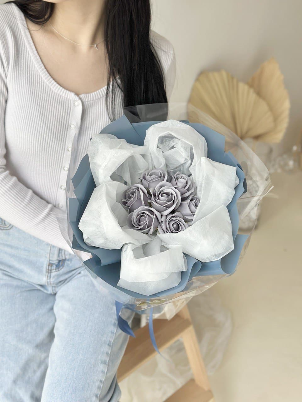 Eanna Lavender Soap Flower Bouquet