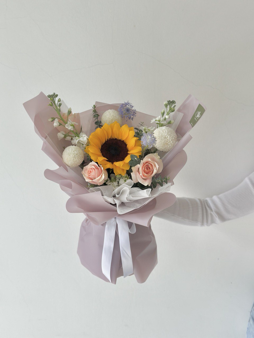 Emi Sunflower mixed Rose Rouge Bouquet